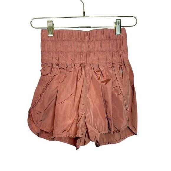 Free Movement The‎ Way Home High Rise Shorts Women S Brushed Apricot Activewear - Picture 1 of 10